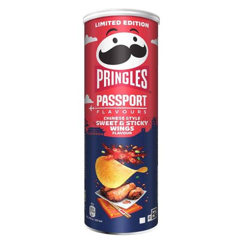 Pringles Passport Kínai stílusú Sweet & sticky wings chips - 165g