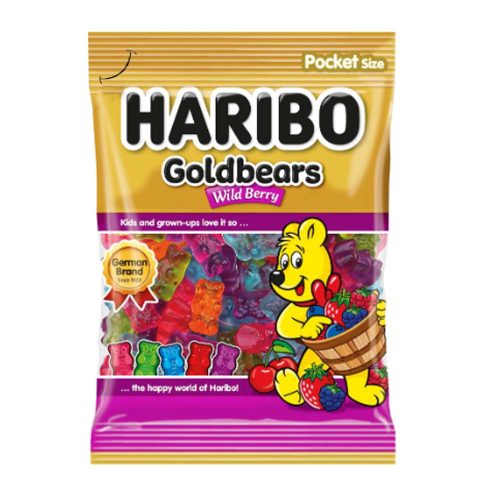 Haribo gumicukor goldbären wild berry - 80g