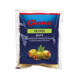 Giana magozott zöld olívabogyó paprikával töltve - 195g