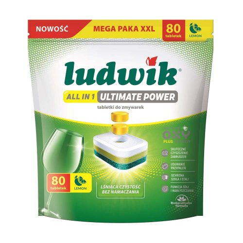 LUDWIK Ultimate Power all in 1 mosógatógép tabletta - 80db