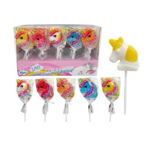 Unicorn figurás nyalóka vegyes íz - 15g