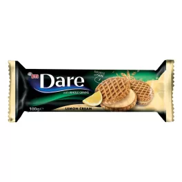   DARE teljes kiőrlésű gabonás keksz citromos krémmel - 100g