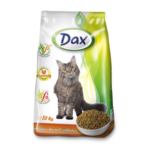 Dax Száraz Macskaeledel szárnyas-zöldség - 10kg