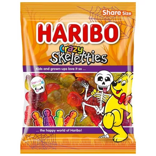 Haribo Crazy Skeletties gumicukor - 160 g