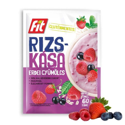 Fit rizskása erdei gyümölcs gluténmentes - 60 g