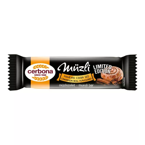 Cerbona fahéjas csiga ízű müzliszelet - 20g