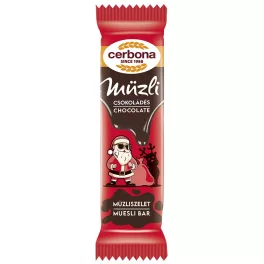   Cerbona csokoládé ízű müzliszelet (Télapós csomagolás) - 20g
