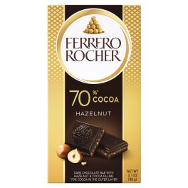 Ferrero Rocher mogyorós táblás étcsokoládé 70% - 90g