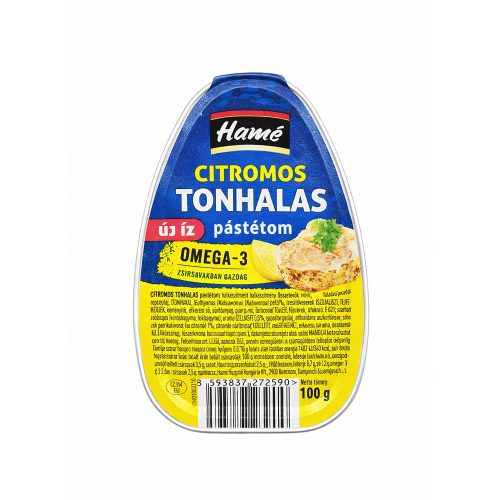 Hamé pástétom tonhalas citrom - 100g