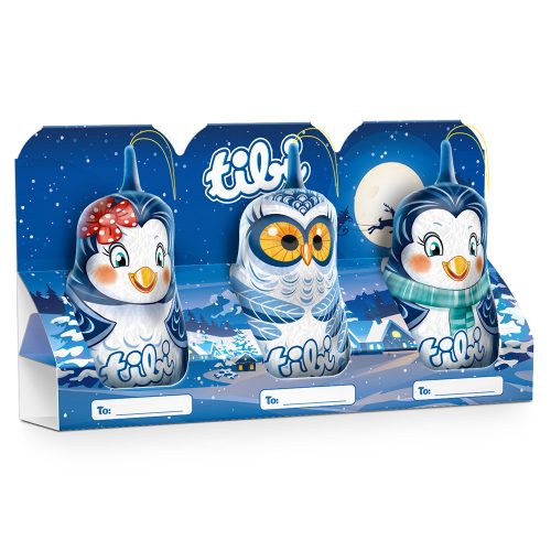 Tibi Téli barátok tejcsokoládé figurák (3*20g) - 60g