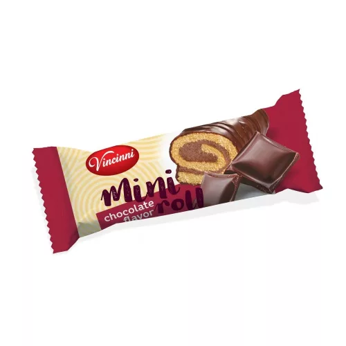 VINCINNI mini roll csokoládé ízű krémmel - 30g