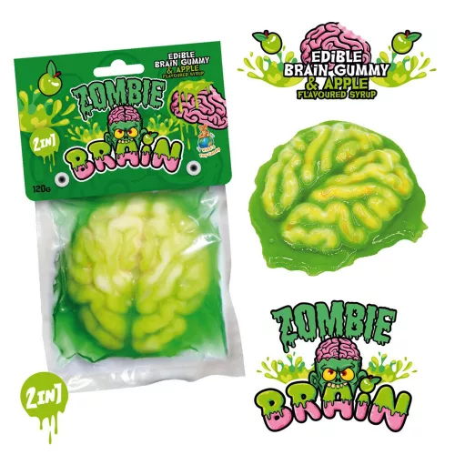 Zombie Brain agy gumicukor alma ízű szirupban - 120 g