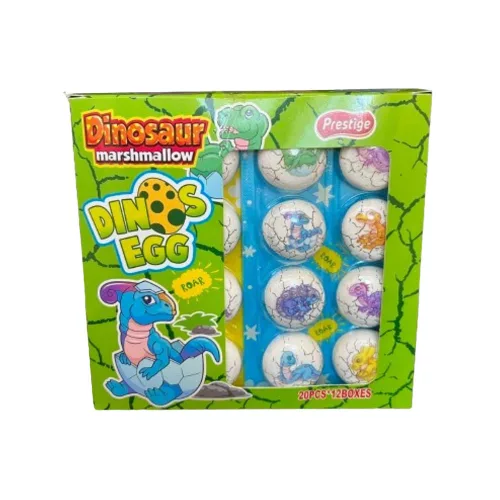Dino Egg gyümölcs ízű habcukor - 22g