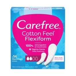 Carefree Cotton Feel Flexiform tisztasági betét - 56db
