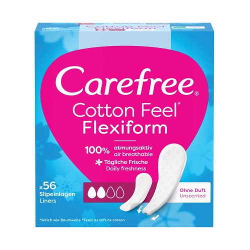 Carefree Cotton Feel Flexiform tisztasági betét - 56db