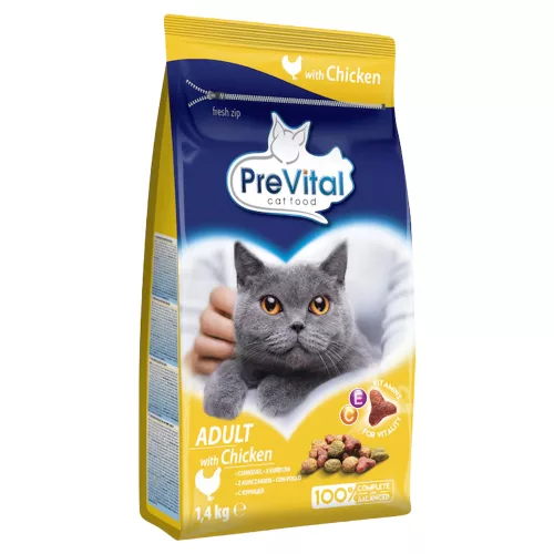 PreVital Száraz Macskaeledel csirke felnőtt - 1,4kg
