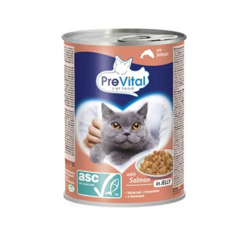 PreVital Nedves Macskaeledel lazac - 415g