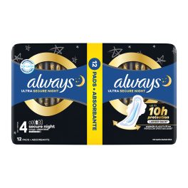 Always egészségügyi betét Duo Ultra Secure Night - 12db
