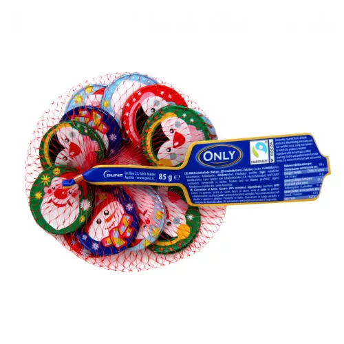 Only hálós karácsonyi érmék tejcsokoládé - 85g