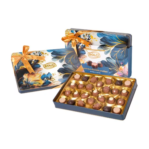 Bolci fémdobozos green floral praliné válogatás - 250g