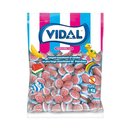 Vidal Jelly Filled Brains töltött agy gumicukor - 1 kg