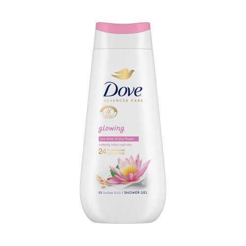 Dove tusfürdő Illuminate Rice Water & Lotus Flower - 225 ml