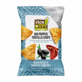   Rice Up Tortilla chips fekete olivabogyó és paradicsom ízű  - 60g