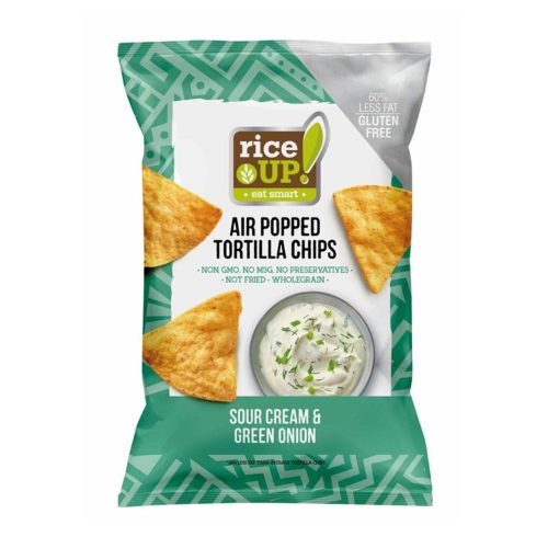 Rice Up Tortilla chips hagymás tejfölös ízű  - 60g