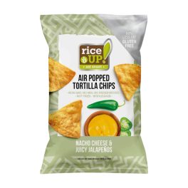 Rice Up Tortilla chips Nacho sajt és Jalapeno ízű  - 60g
