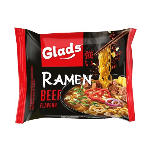 GLADS Ramen zacskós instant leves marha ízű - 105g