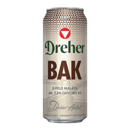 Dreher Bak dobozos barna sör 7,3% - 500ml