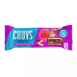   CHUVS málna ízű gyümölcsszelet, pirított mogyoróval - 30g