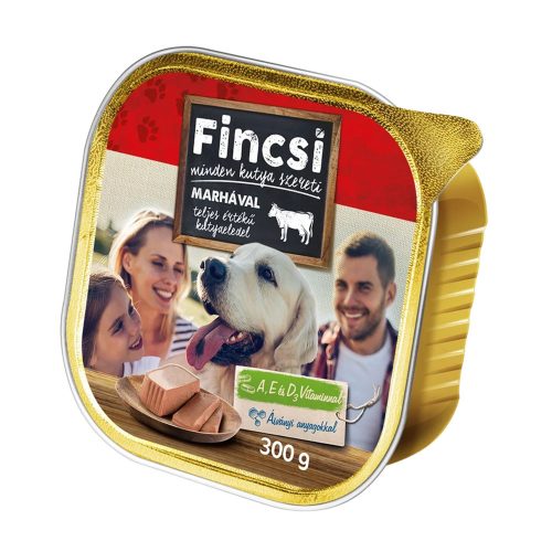 Fincsi alucup kutyaeledel marha - 300 g