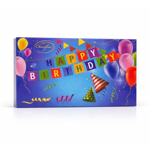 Happy Birthday desszert robbanócukros krémmel töltött belga tejcsoki - 100g