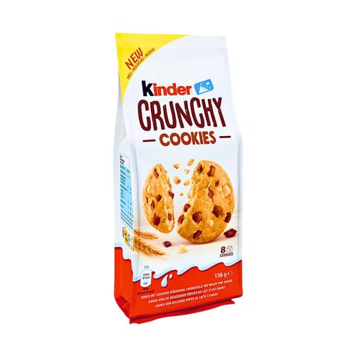 Kinder Crunchy Cookies T1 csokoládédarabos keksz - 136g