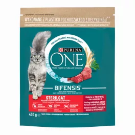   Purina ONE STERILCAT Marhában és búzában gazdag száraz macskaeledel - 450g