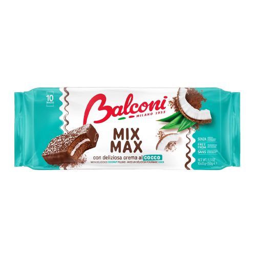 Balconi Mix Max szelet kakaós bev. kókuszkrémes (10x35g) - 350g