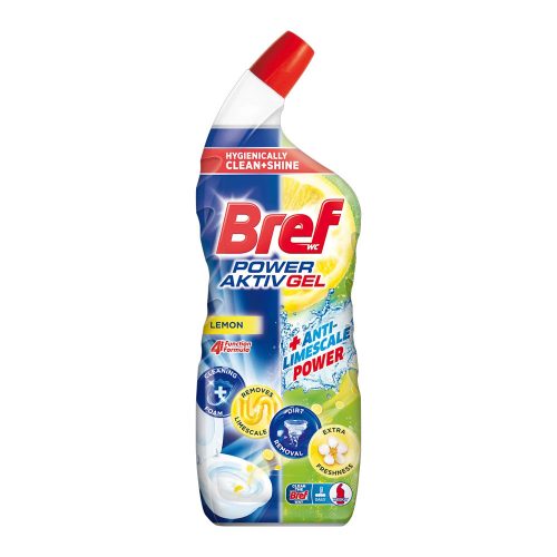 Bref wc tisztító gél Power Active Lemon - 700ml