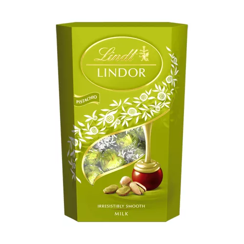 Lindor tejcsokoládé lágyan olvadó pisztáciás töltelékkel - 137g