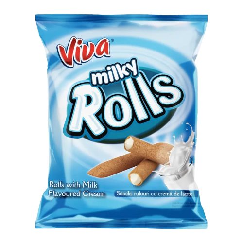 Viva Rolls tejkrémes töltött gabonapálcika - 100 g