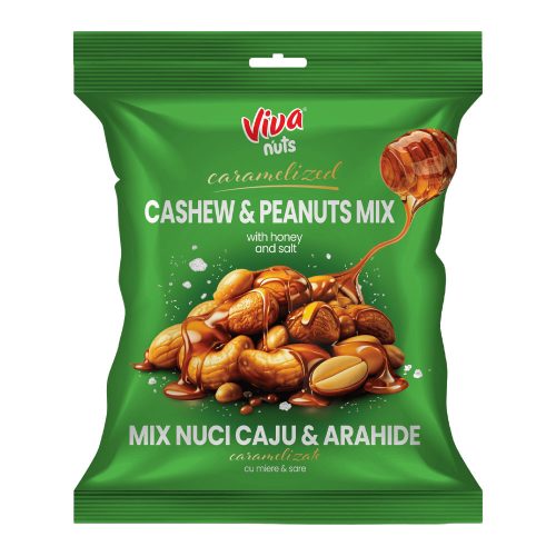 Viva karamellizált kesu-mogy mix 80g