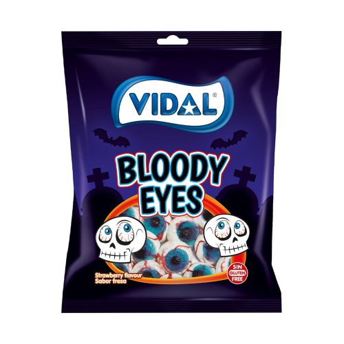 Vidal Bloody Eyes töltött szemgolyó gumicukor - 90 g