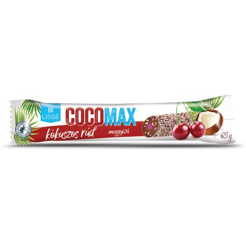 CocoMax kókuszrúd Meggyes - 65 g