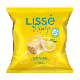   Lissé citromos krémmel töltött ostya hozzáadott cukor nélkül -180 g
