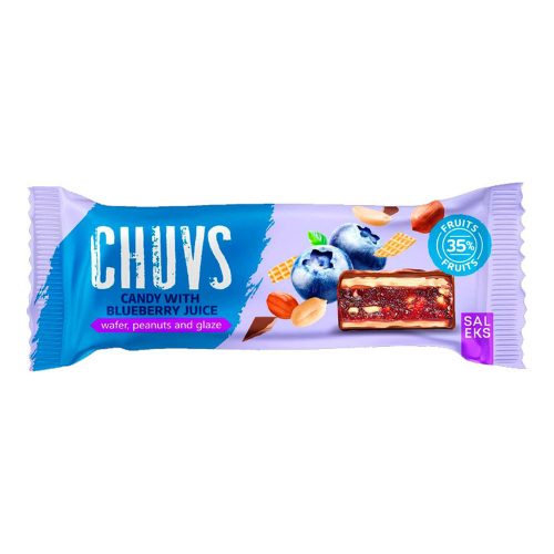 CHUVS áfonya ízű gyümölcsszelet, pirított mogyoróval - 30g