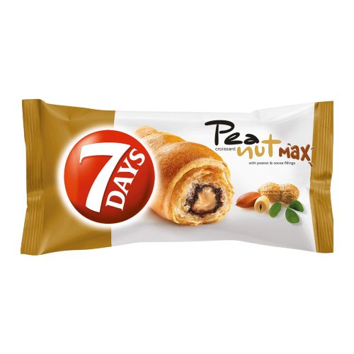 7Days croissant PeanutMAX földimogyoró és kakaó ízű - 80g