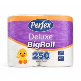 Perfex Deluxe toalettpapír 3 rétegű - 4 tekercs