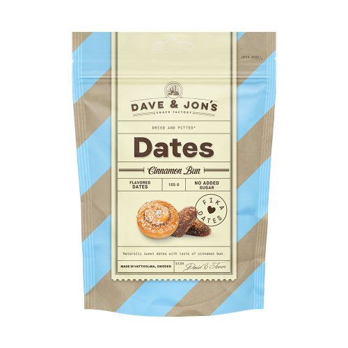 Dave & Jons datolya fahéjas csiga ízű - 125g