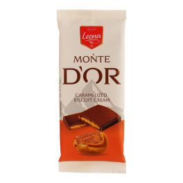   Leona Monte Dor  kekszkrémmel töltött táblás csokoládé - 90g