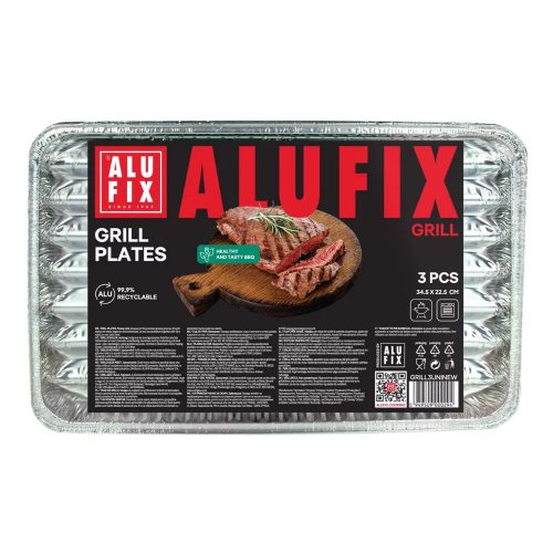 Alufix grilltálca 34,5*23cm - 3 db